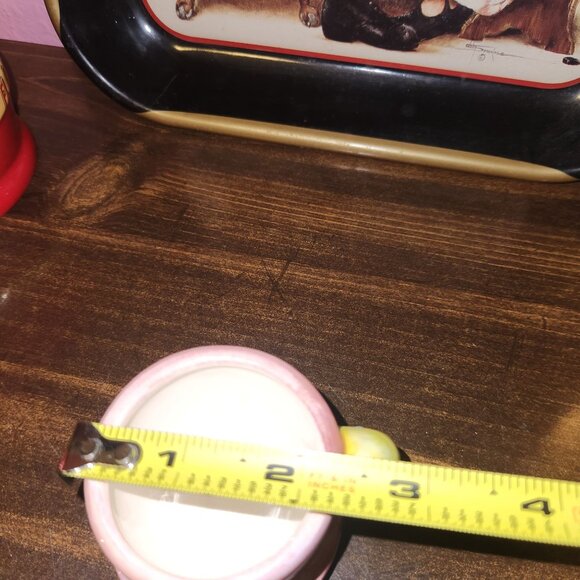 Hand-Painted Miniature Ceramic Espresso Cups With Floral & Fruit Designs By Mary - Picture 10 of 10